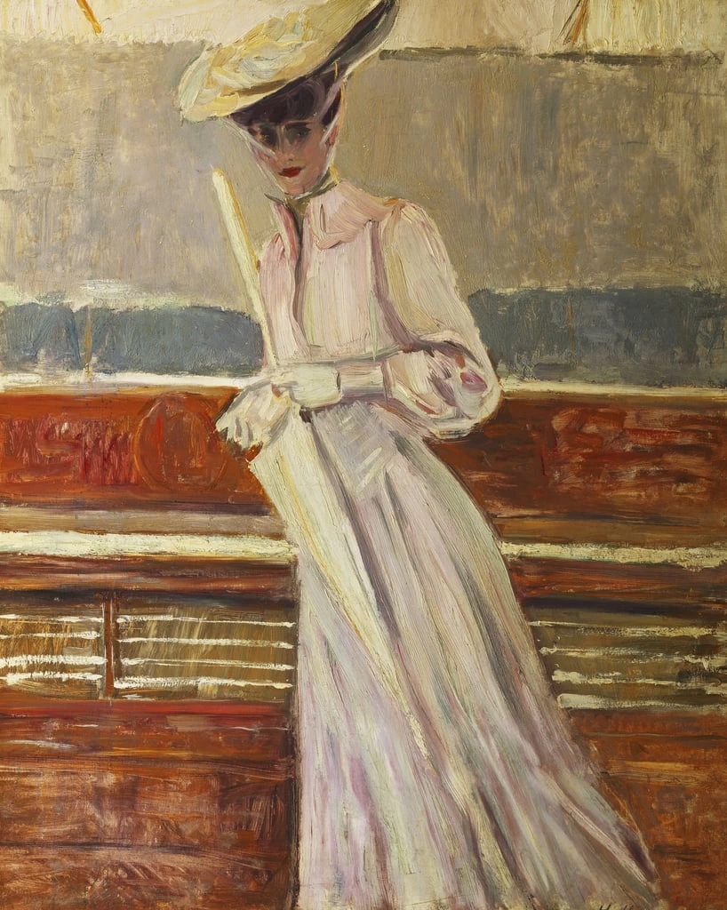 Madame Helleu sullo Yacht Etoile